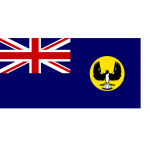 Vector clip art of flag of Western Australia